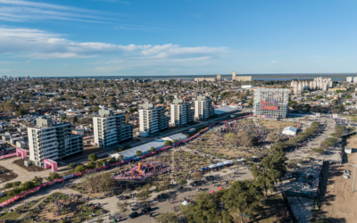 A metros del museo, quedó inaugurada la Villa Deportiva de los juegos suramericanos.